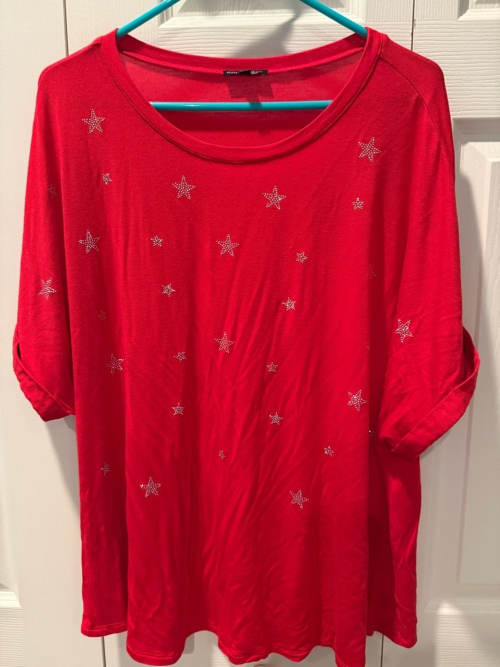 # Ava & Grace 3X Red Starstud Tee